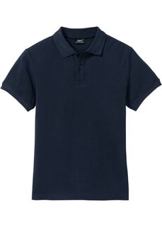 Рубашка-поло из пике с короткими рукавами Bpc Bonprix Collection, синий