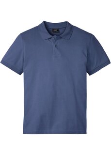Рубашка-поло из пике с короткими рукавами Bpc Bonprix Collection, синий