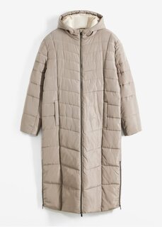 Стеганое пальто с капюшоном Bpc Selection, коричневый