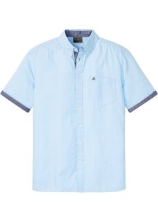 Оксфордская рубашка с короткими рукавами Bpc Selection, синий