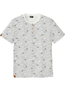 Хенли рубашка с короткими рукавами Bpc Bonprix Collection, белый