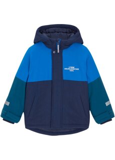 Зимняя куртка для мальчика в цветных блоках Bpc Bonprix Collection, синий