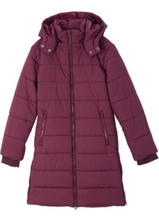 Стеганое пальто для девочки со съемным капюшоном Bpc Bonprix Collection, фиолетовый