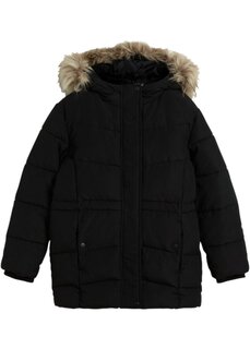 Зимняя куртка для девочки с капюшоном Bpc Bonprix Collection, черный