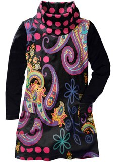 Трикотажное платье для девочек с длинными рукавами Bpc Bonprix Collection, черный