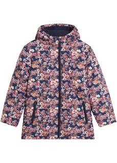 Зимняя куртка для девочки с цветочным принтом Bpc Bonprix Collection, синий