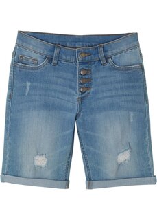 Джинсовые шорты стрейч для девочек John Baner Jeanswear, синий