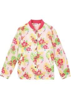 Блузка для девочки с цветочным принтом Bpc Bonprix Collection, розовый