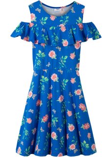 Платье для девочки с воланами из натурального хлопка Bpc Bonprix Collection, синий