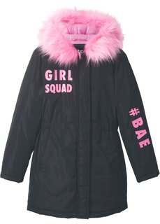 Куртка для девочки с принтом Bpc Bonprix Collection, черный