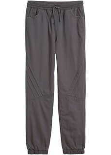 Утепленные брюки без застежки для мальчиков стандартного кроя John Baner Jeanswear, серый