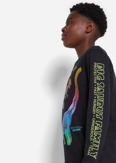 Рубашка для мальчика с длинными рукавами Bpc Bonprix Collection, черный