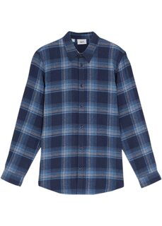 Фланелевая рубашка в клетку для мальчика Bpc Bonprix Collection, синий