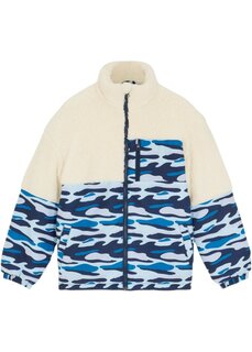 Зимняя куртка для мальчика с плюшевым мехом Bpc Bonprix Collection, синий
