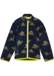 Флисовая куртка для мальчика с принтом динозавров Bpc Bonprix Collection, синий