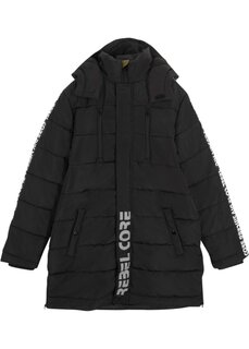 Зимняя куртка для мальчика с капюшоном Bpc Bonprix Collection, черный