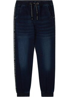 Спортивные джинсы для мальчиков со спортивной тесьмой John Baner Jeanswear, синий