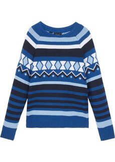 Норвежский свитер для мальчика Bpc Bonprix Collection, синий
