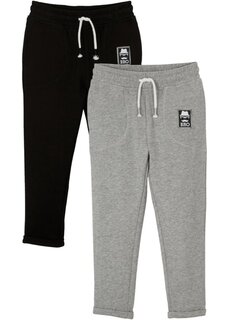 Спортивные брюки &quot;bro&quot; для мальчиков из натурального хлопка (2 шт в упаковке) Bpc Bonprix Collection, черный