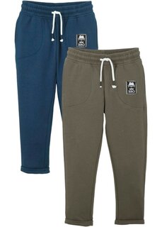 Спортивные брюки &quot;bro&quot; для мальчиков из натурального хлопка (2 шт в упаковке) Bpc Bonprix Collection, синий