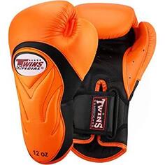 Боксерские перчатки Twins Special BGVL6, черный / оранжевый