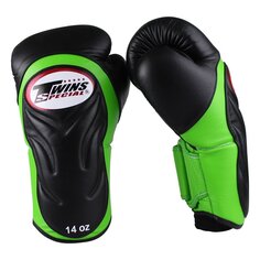 Боксерские перчатки Twins Special BGVL6, зеленый / черный