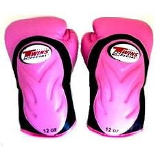 Боксерские перчатки Twins Special BGVL6, черный / розовый