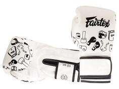Боксерские перчатки Fairtex BGV14W с принтом, белый