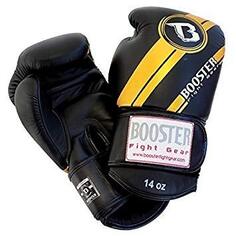 Боксерские перчатки Booster BGLV3, черный / желтый
