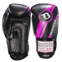 Боксерские перчатки Booster BGLV3, черный / розовый
