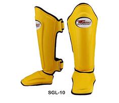 Защита голени и стопы Twins Special Shinguard SGL10, желтый