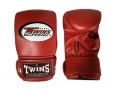 Боксерские перчатки Twins Special TBGL4H с открытым большим пальцем, красный