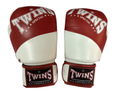 Боксерские перчатки Twins Special BGVL10, красный / белый