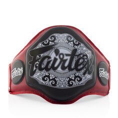 Защитный тренировачный пояс Fairtex Belly, красный / черный