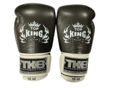 Боксерские перчатки Top King Empower Creativity TKBGEM01-02, черный / белый
