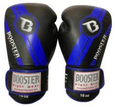 Боксерские перчатки Booster BGLV3, черный / синий