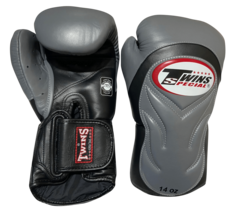 Боксерские перчатки Twins Special BGVL6, черный / серый