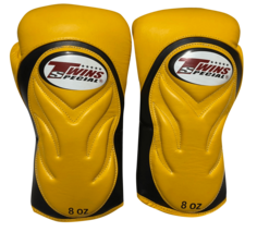 Боксерские перчатки Twins Special BGVL6, черный / желтый