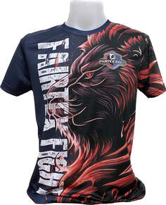 Футболка Fairtex Fight Lion, черный / красный