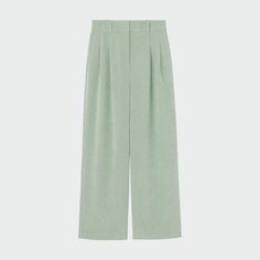 Вельветовые брюки свободного кроя PLST, зеленый