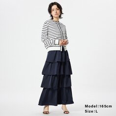Многослойная юбка с оборками PLST, темно-синий