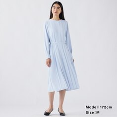 Платье жоржет со складками PLST, синий