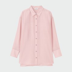 Прозрачная рубашка PLST, розовый