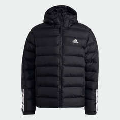 Пуховик Adidas Itavic Three Stripes, черный