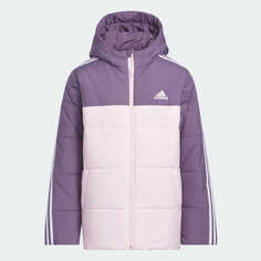 Пуховик Adidas Color Block Padded, фиолетовый