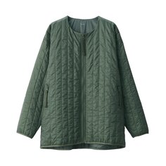 Водоотталкивающая хлопковая куртка MUJI, хаки зеленый