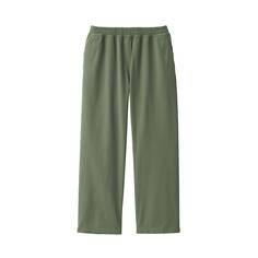 Широкие брюки из огнестойкого материала MUJI, хаки зеленый