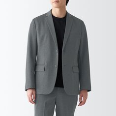 Куртка из эластичного джерси MUJI, средне-серый