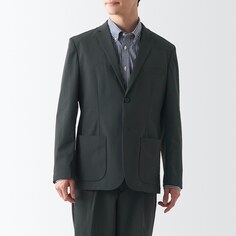 Водоотталкивающая эластичная куртка MUJI, темно-серый