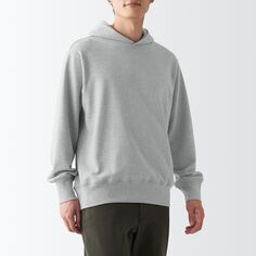Толстовка пуловер с капюшоном MUJI, серый